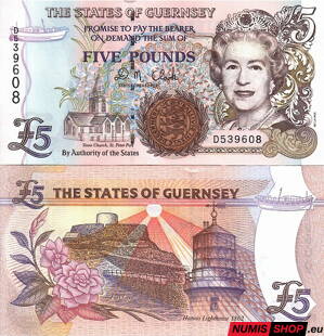 Guernsey - 5 pounds - 1996 - UNC