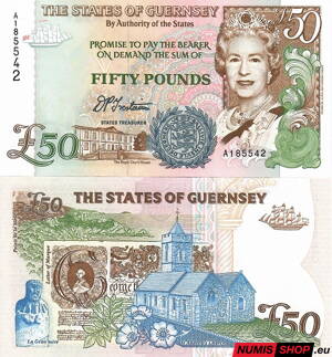 Guernsey - 50 pounds - 1996 - UNC