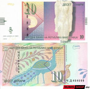 Macedónsko - 10 dinara - 2011 - UNC