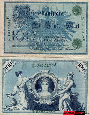 Nemecká ríša - 100 mark - 1908