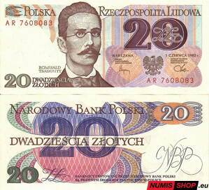 Poľsko - 20 zlotych - 1982 - UNC