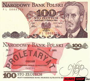 Poľsko - 100 zlotych - 1988 - UNC