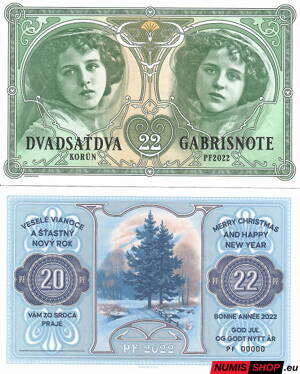 Gábriš - 22 korún - PF2022