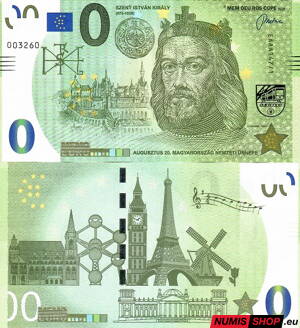 Maďarsko - Memo euro - Svätý Štefan - prvý kráľ Uhorska