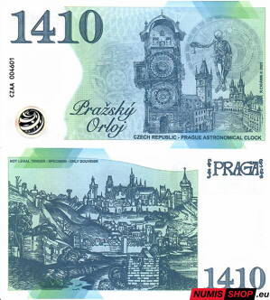 Česká republika - Blue note - Pražský orloj 1410