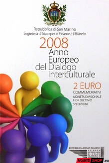 San Maríno 2 euro 2008 - Európsky rok medzikultúrneho dialógu