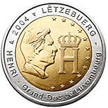 Luxembursko 2 euro 2004 - Veľkovojvoda Henri - UNC