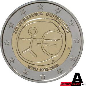 Nemecko 2 euro 2009 - 10. výročie hospodárskej a menovej únie - A - UNC