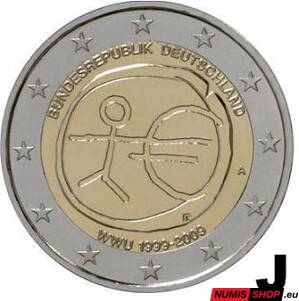 Nemecko 2 euro 2009 - 10. výročie hospodárskej a menovej únie - J - UNC