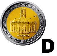 Nemecko 2 euro 2009 - Sársko - D - UNC