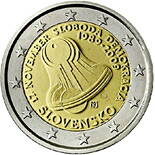 Slovensko 2 euro 2009 - Dňa boja za slobodu a demokraciu - UNC
