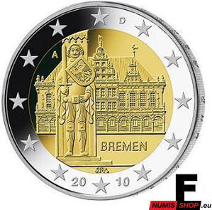 Nemecko 2 euro 2010 - Brémy - F - UNC