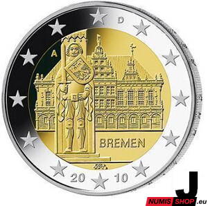 Nemecko 2 euro 2010 - Brémy - J - UNC