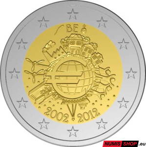 Belgicko 2 euro 2012 - 10 rokov euro - UNC