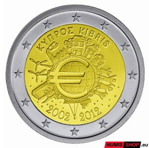 Cyprus 2 euro 2012 - 10 rokov euro - UNC
