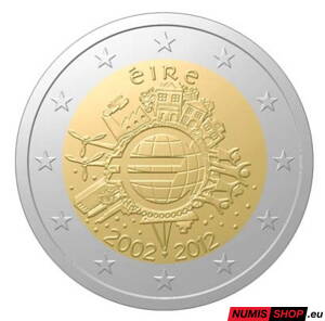 Írsko 2 euro 2012 - 10 rokov euro - UNC