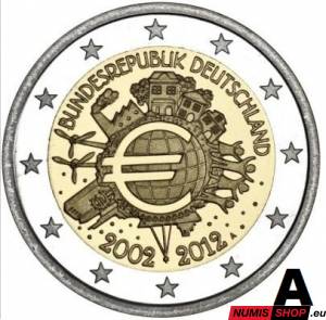 Nemecko 2 euro 2012 - 10 rokov euro - A - UNC