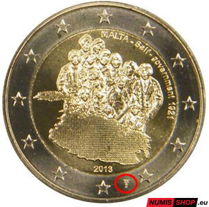 Malta 2 euro 2013 - Establishment of Self-Government in 1921- Holandská mincovňa - UNC