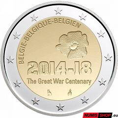 Belgicko 2 euro 2014 - 1. svetová vojna - UNC 