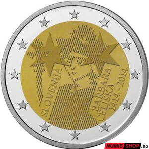 Slovinsko 2 euro 2014 - Barbara Celjska - UNC 
