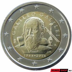 Taliansko 2 euro 2014 - Galileo Galilei - UNC