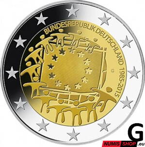 Nemecko 2 euro 2015 - 30 rokov vlajky EÚ - G - UNC