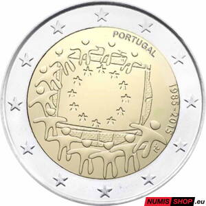 Portugalsko 2 euro 2015 - 30 rokov vlajky EÚ - UNC 