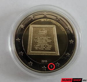 Malta 2 euro 2015 - Republika - Holandská mincovňa - UNC