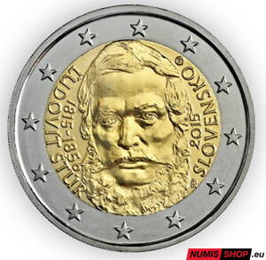 Slovensko 2 euro 2015 - Ľudovít Štúr  - UNC 