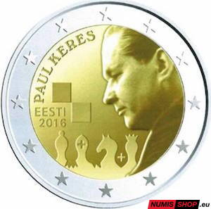 Estónsko 2 euro 2016 - Paul Keres - UNC
