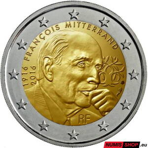 Francúzsko 2 euro 2016 - Mitterrand - UNC