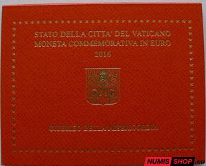 Vatikán 2 euro 2016 - Rok milosrdenstva