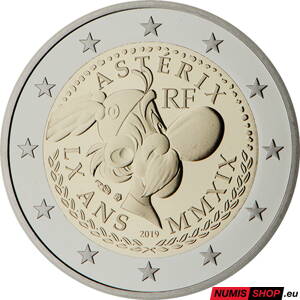 Francúzsko 2 euro 2019 - Asterix - UNC