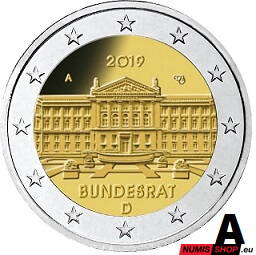 Nemecko 2 euro 2019 - Bundesrat - A - UNC