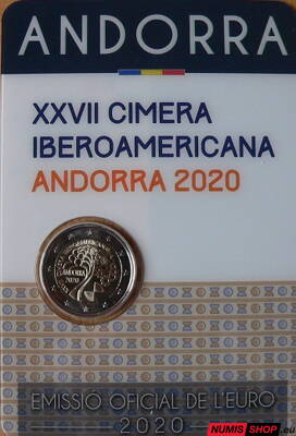 Andorra 2 euro 2020 - Iberoamerický samit - UNC