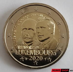 Luxembursko 2 euro 2020 - Princ Henry d'Orange-Nassau - UNC