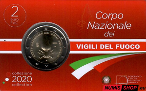 Taliansko 2 euro 2020 - Hasiči - COIN CARD