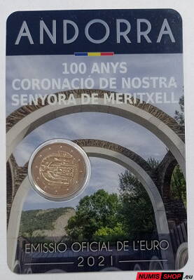 Andorra 2 euro 2021 - Panna Mária z Meritxell - UNC