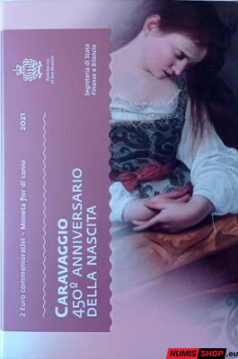 San Maríno 2 euro 2021 - Caravaggio - UNC
