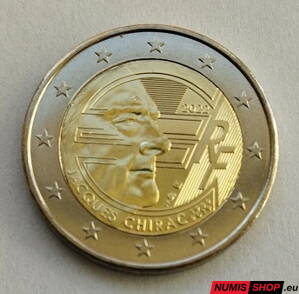 Francúzsko 2 euro 2022 - Jacques Chirac - UNC