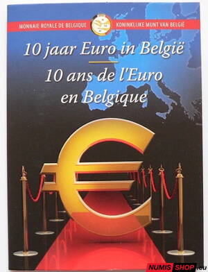 Belgicko 2 euro 2012 - 10 rokov euro - COIN CARD