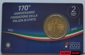 Taliansko 2 euro 2022 - Polícia - COIN CARD