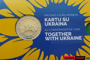 Litva 2 euro 2023 - Together with Ukraine - COIN CARD