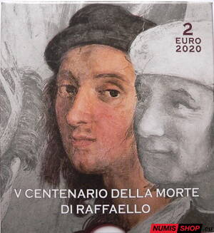 Vatikán 2 euro 2020 - Raffaello - PROOF 
