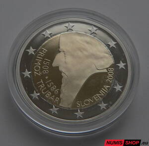 Slovinsko 2 euro 2008 - 500. výročie narodenia Primoža Trubara - PROOF