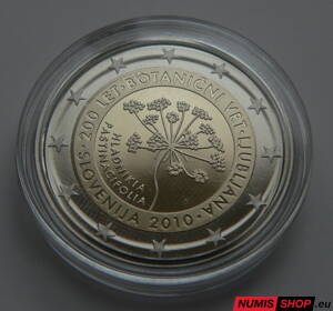 Slovinsko 2 euro 2010 - 200 rokov botanickej záhrady v Ľubľane - PROOF