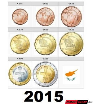 Sada Cyprus 2015 - 1 cent - 2 euro - UNC 
