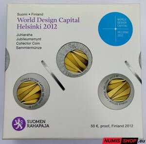 Fínsko 50 euro 2012 - World Design Capital Helsinki - PROOF