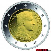 2 euro Lotyšsko 2014 - UNC 