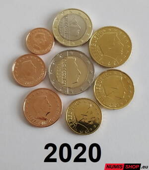 Sada Luxembursko 2020 - 1 cent - 2 euro - UNC 
